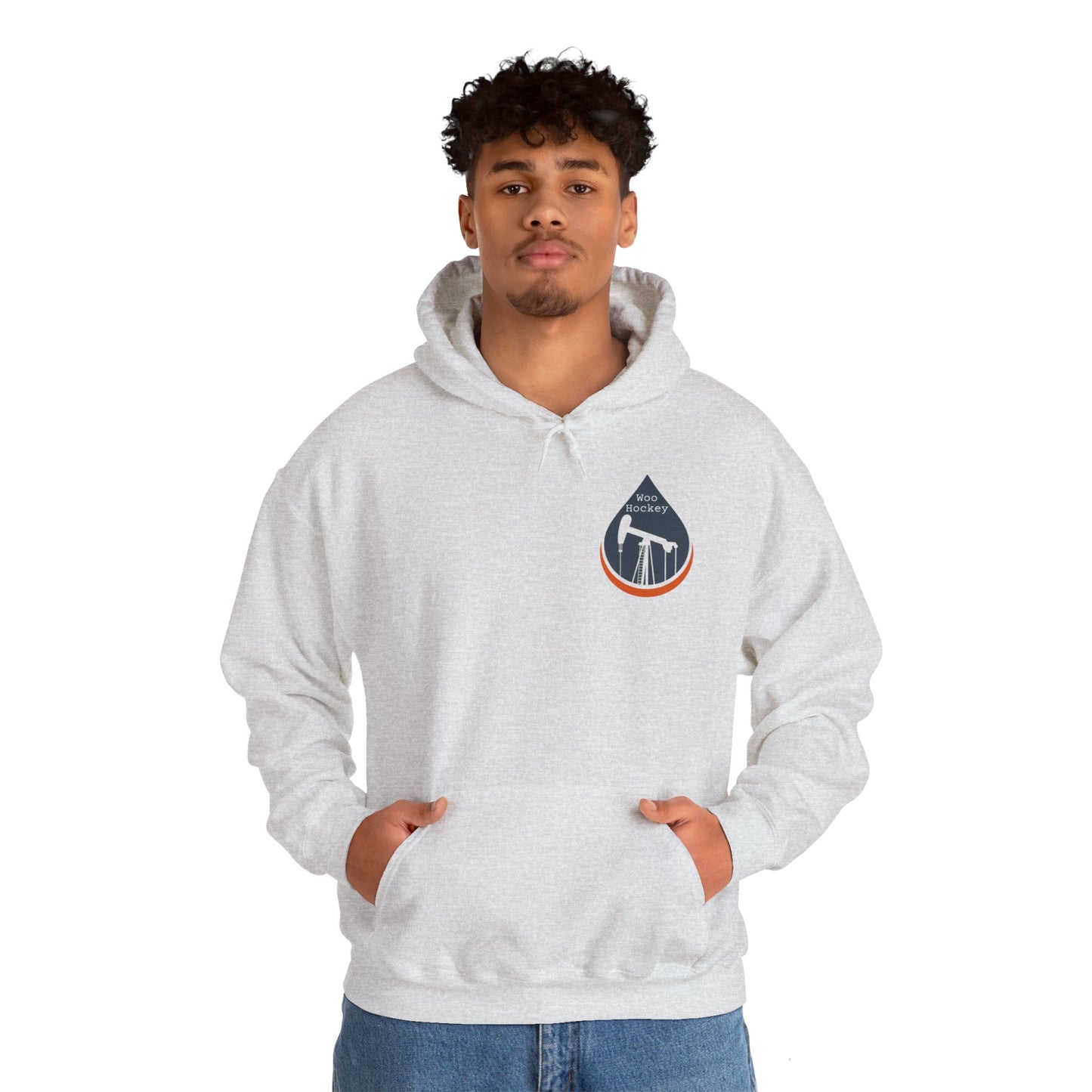 Woo Hockey Unisex Heavy Blend™ Hooded Sweatshirt