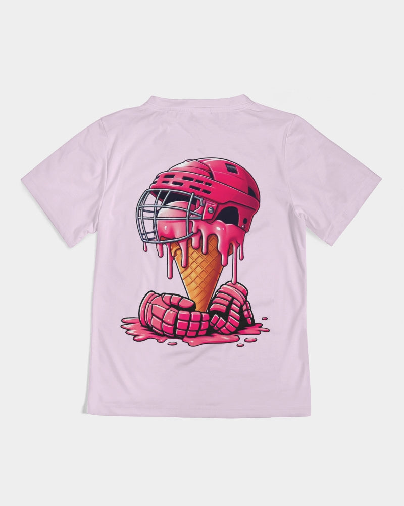 Slap Shot Sundaes Pink Youth Tee
