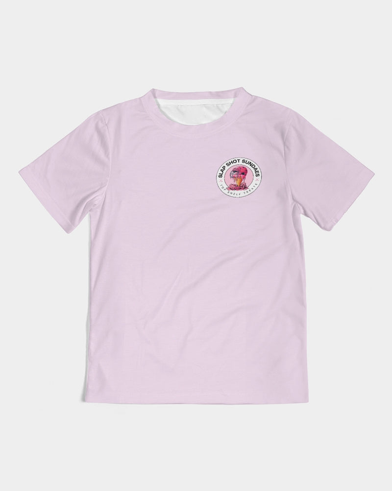 Slap Shot Sundaes Pink Youth Tee