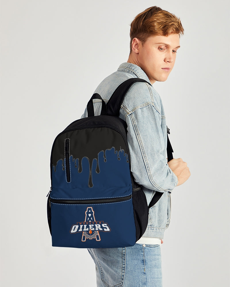 OIL Duo-Zip Front Canvas Backpack
