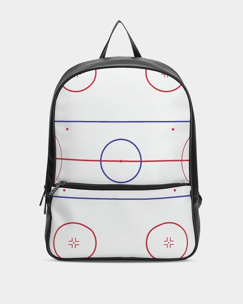 classic faux leather backpack Hockey Rink Classic Faux Leather Backpack