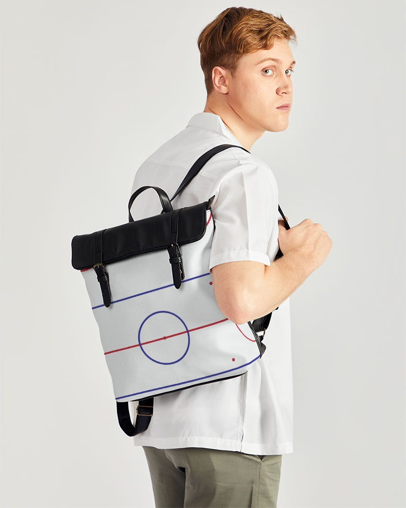 hockey rink lines Casual Flap Backpack