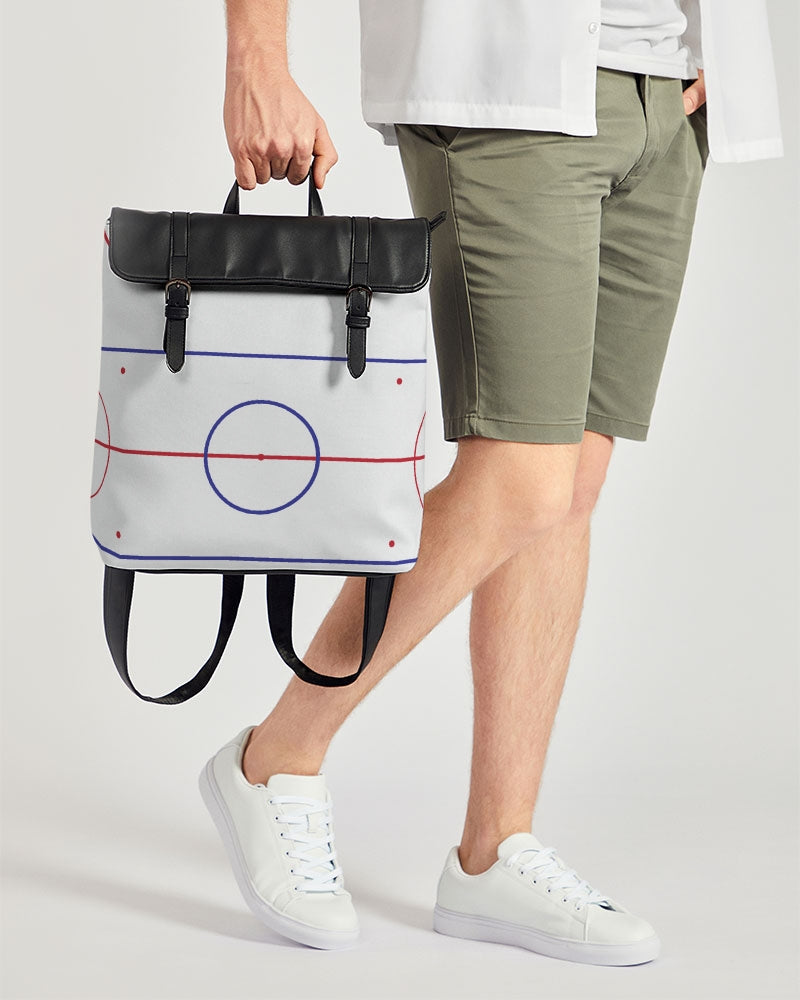 hockey rink lines Casual Flap Backpack