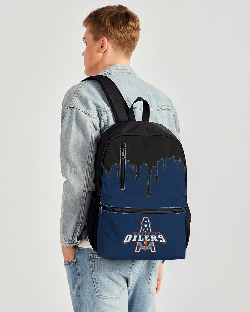 Duo-Zip Front Canvas Backpack