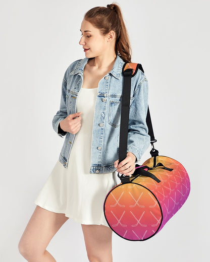 Ombre Hockey Stick Swim Trunks Sports Duffle Bag