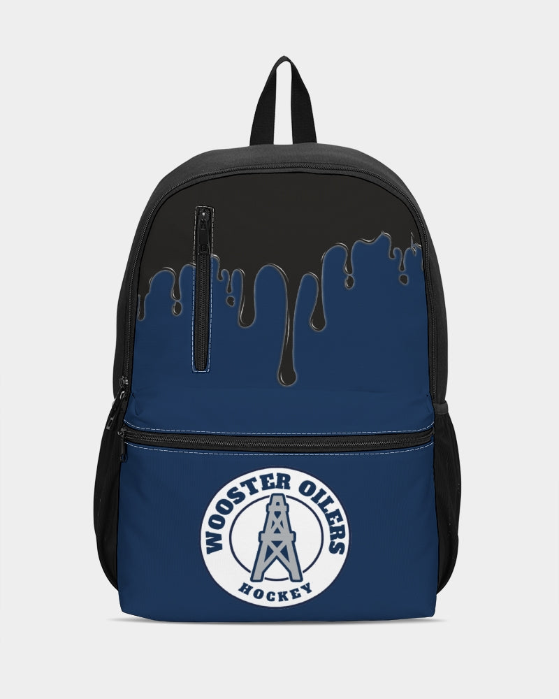 Duo-Zip Front Canvas Backpack