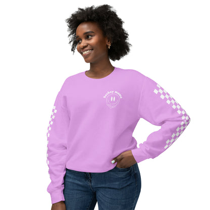 Hockey Mama Square Arms Unisex Lightweight Crewneck Sweatshirt