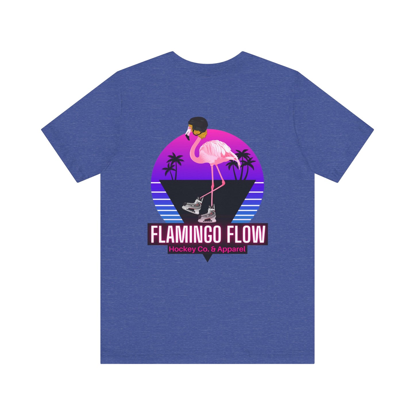 Unisex Bella Canvas Short Sleeve Flamingo Flow Tee.