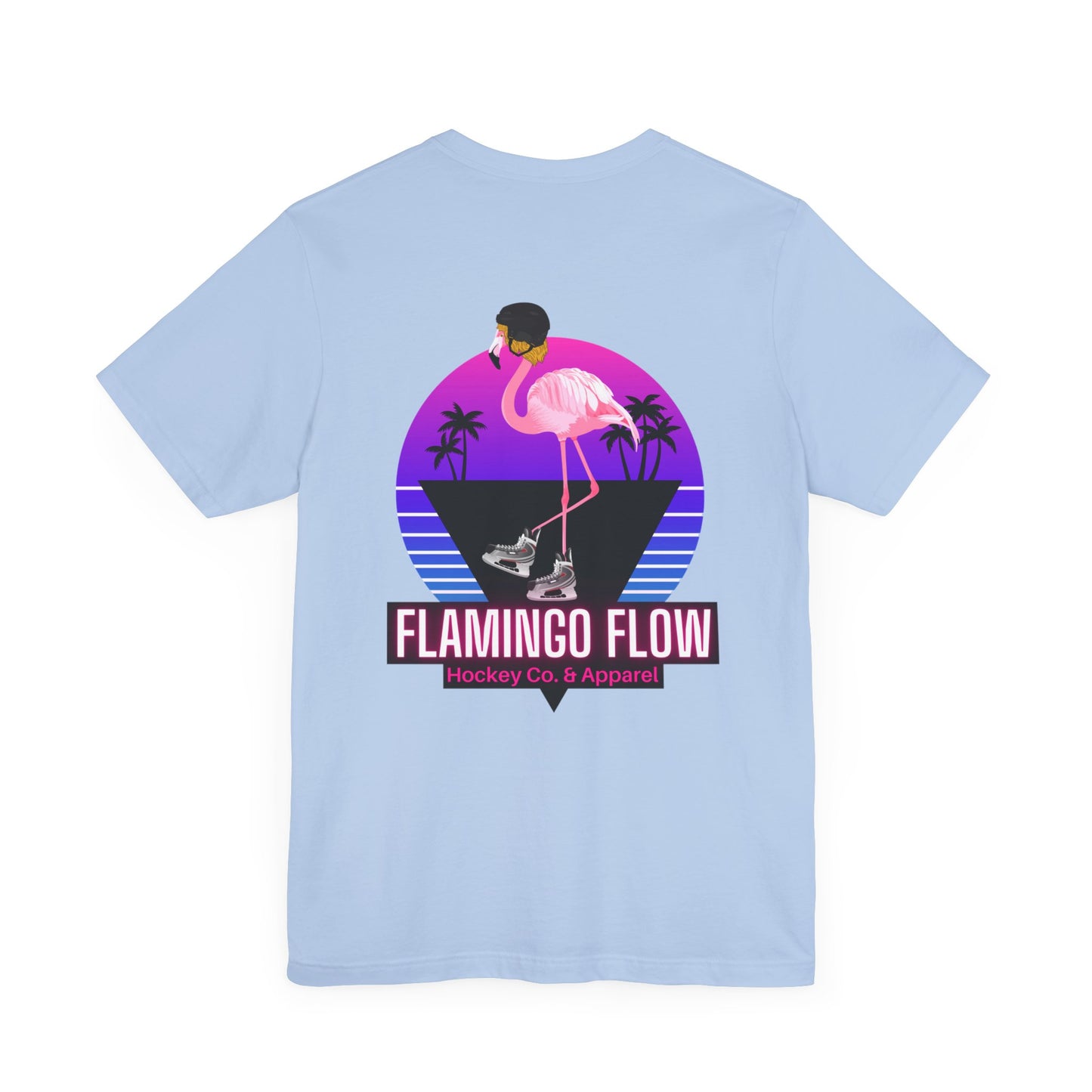 Unisex Bella Canvas Short Sleeve Flamingo Flow Tee.