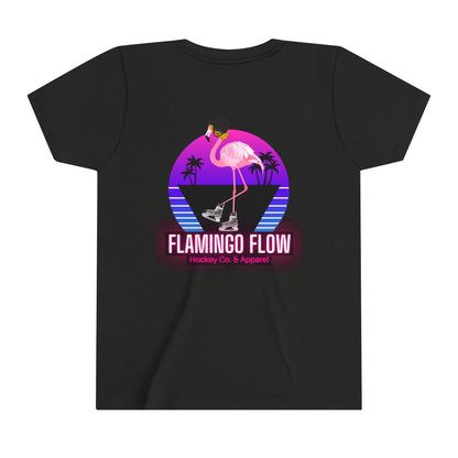 OG Flamingo Flow Youth Short Sleeve Tee- Bella Canvas screen printed