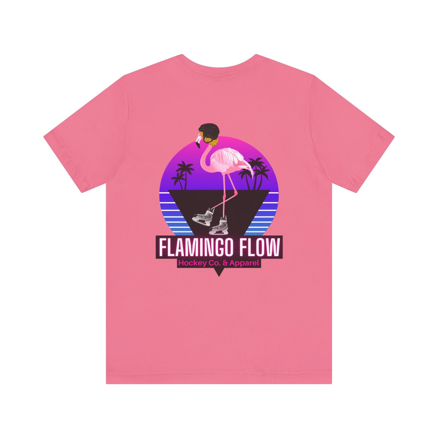 Unisex Bella Canvas Short Sleeve Flamingo Flow Tee.