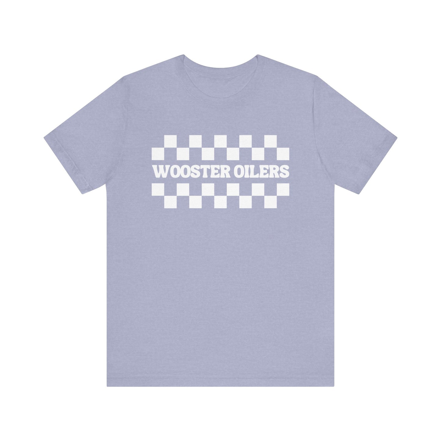 Unisex Checkered Jersey Short Sleeve Tee
