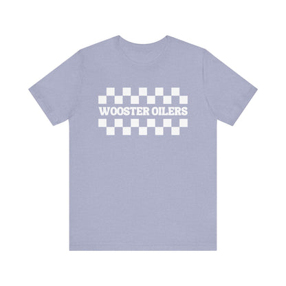Unisex Checkered Jersey Short Sleeve Tee
