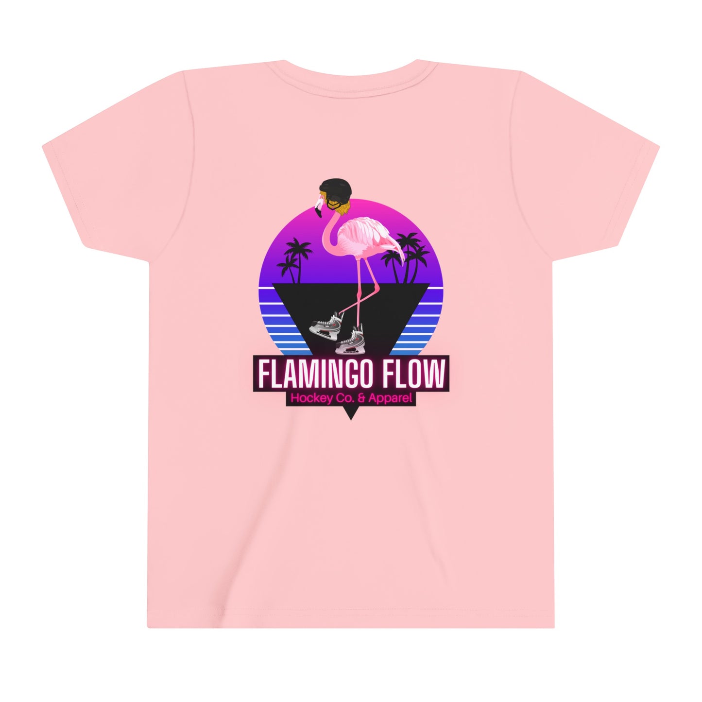 OG Flamingo Flow Youth Short Sleeve Tee- Bella Canvas screen printed