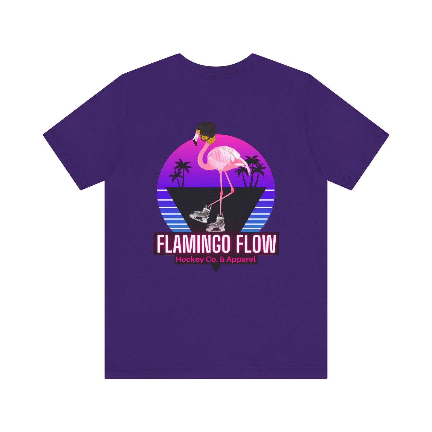 Unisex Bella Canvas Short Sleeve Flamingo Flow Tee.