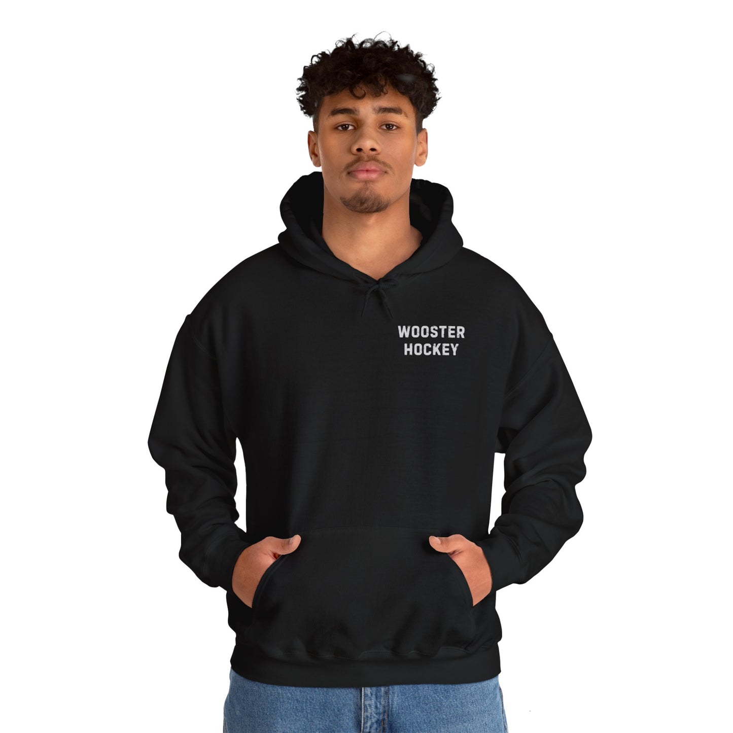 Wooster Hockey Flag Unisex Heavy Blend™ Hooded Sweatshirt
