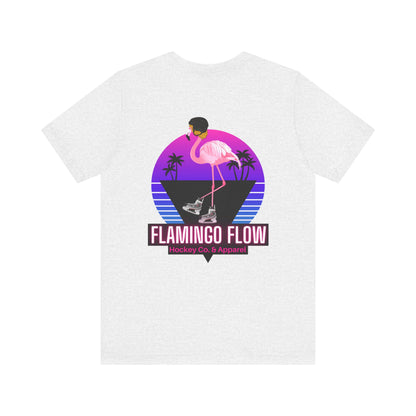 Unisex Bella Canvas Short Sleeve Flamingo Flow Tee.