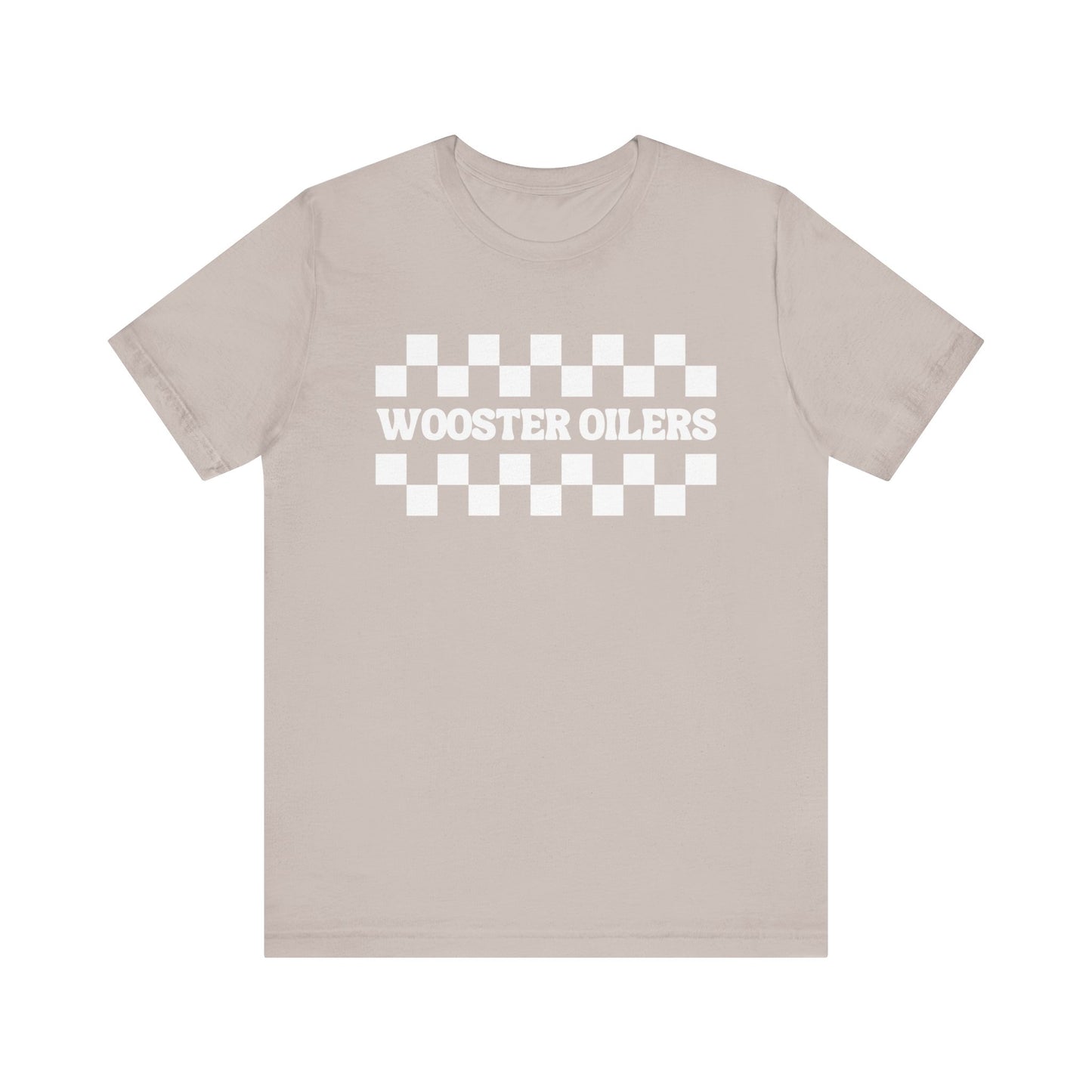 Unisex Checkered Jersey Short Sleeve Tee