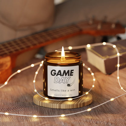 Game Day Scented Soy Candle (Multi-Size, Amber Jar)