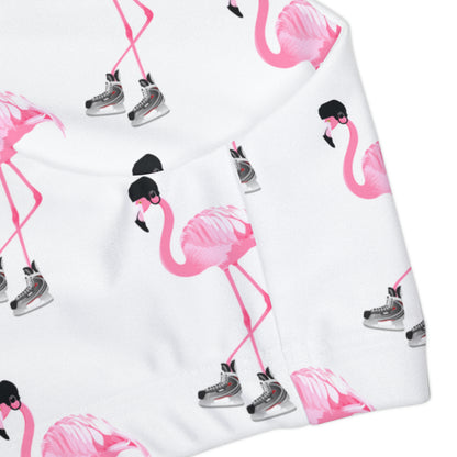 Girls Two Piece Hockey Flamingo Swimsuit