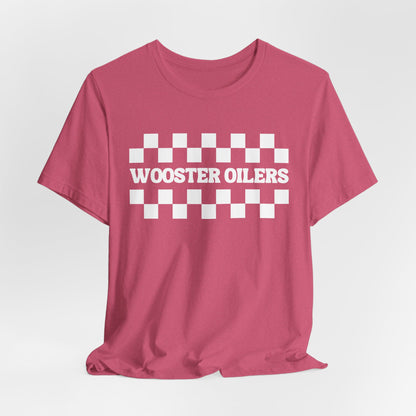 Unisex Checkered Jersey Short Sleeve Tee