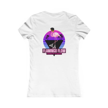 Flamingo Flow Women's Slim Fit Tee