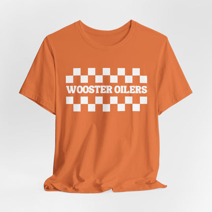 Unisex Checkered Jersey Short Sleeve Tee
