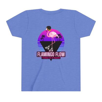 OG Flamingo Flow Youth Short Sleeve Tee- Bella Canvas screen printed