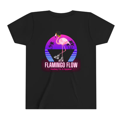 OG Flamingo Flow Youth Short Sleeve Tee- Bella Canvas screen printed