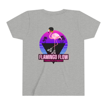 OG Flamingo Flow Youth Short Sleeve Tee- Bella Canvas screen printed