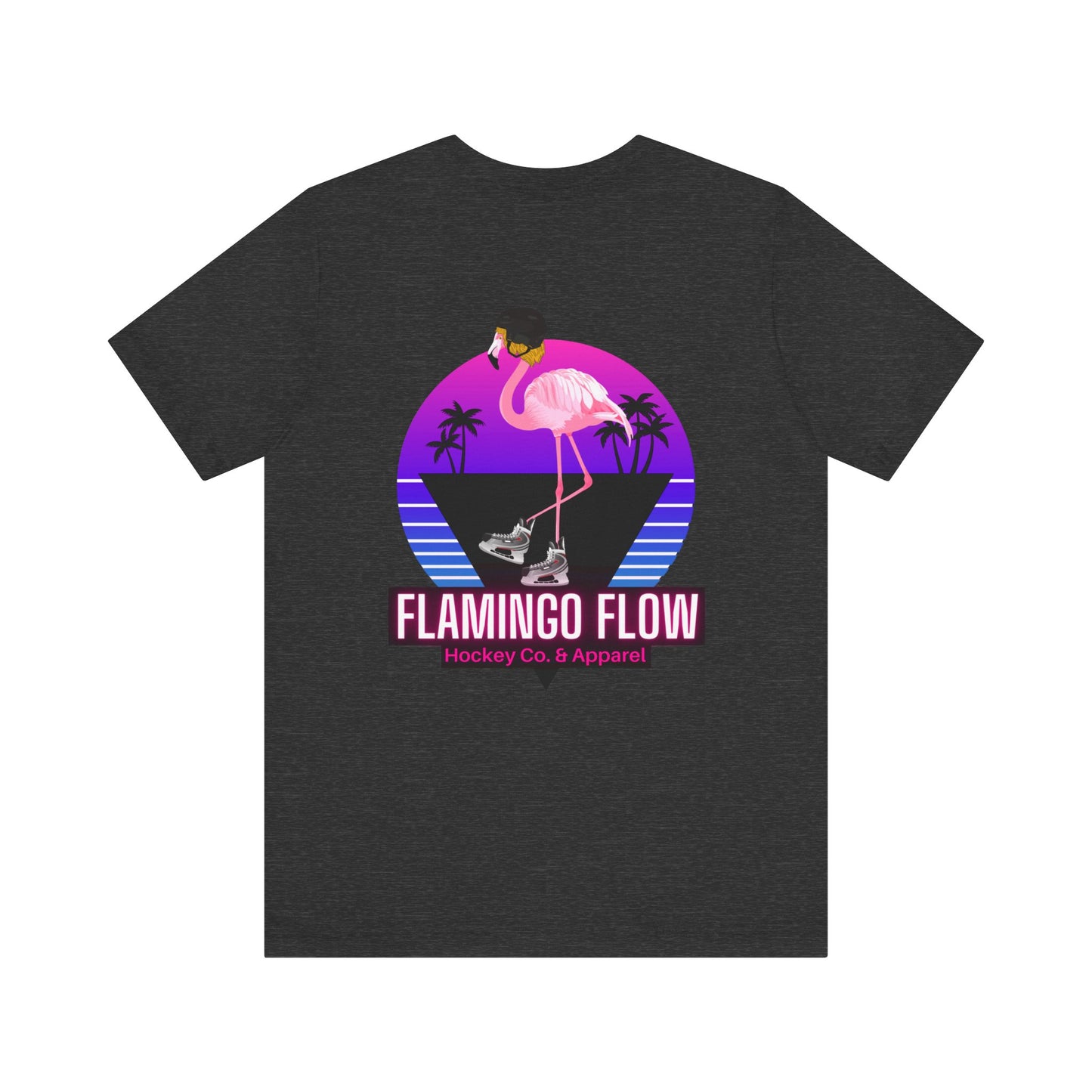 Unisex Bella Canvas Short Sleeve Flamingo Flow Tee.