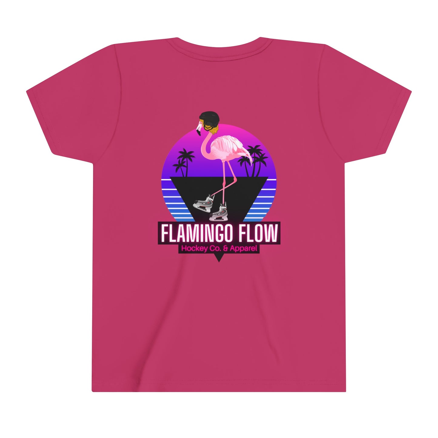 OG Flamingo Flow Youth Short Sleeve Tee- Bella Canvas screen printed