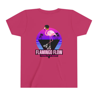 OG Flamingo Flow Youth Short Sleeve Tee- Bella Canvas screen printed