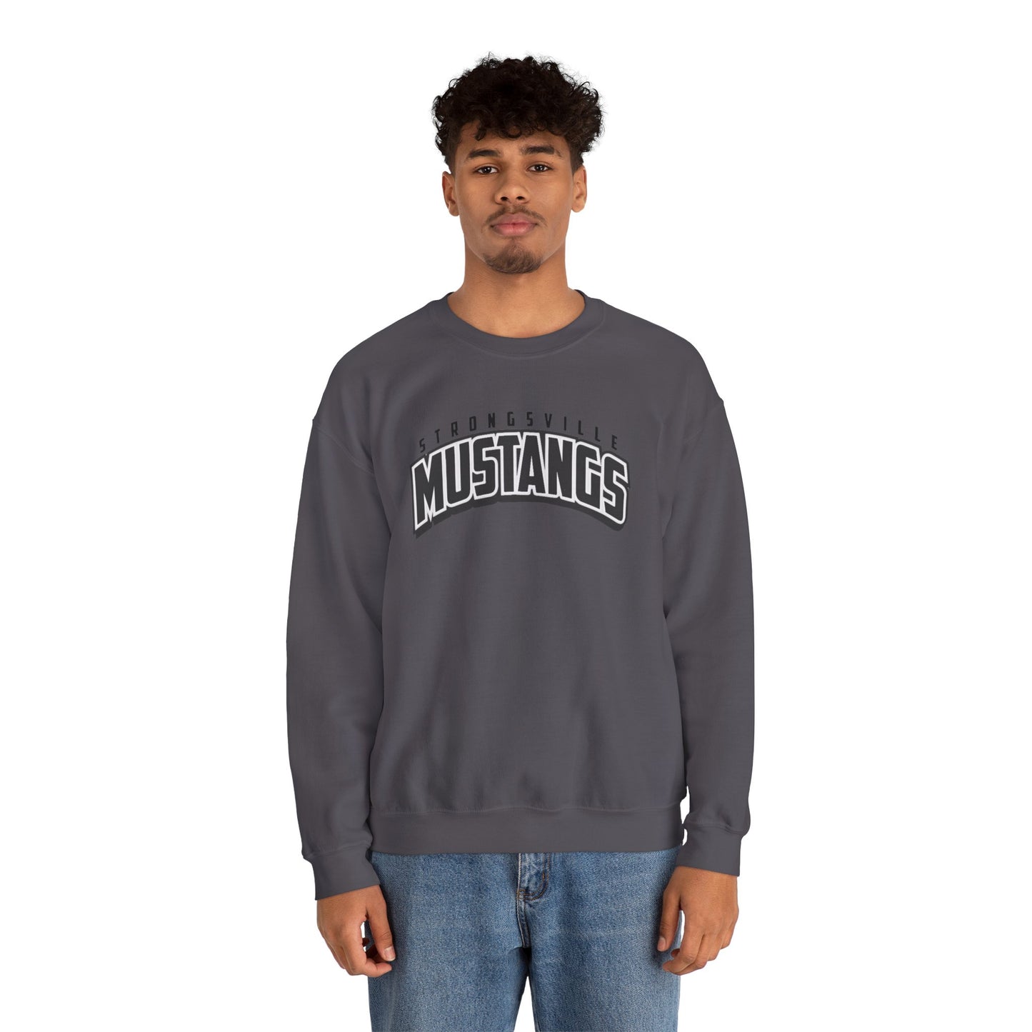 Black Logo Unisex Heavy Blend™ Crewneck Sweatshirt