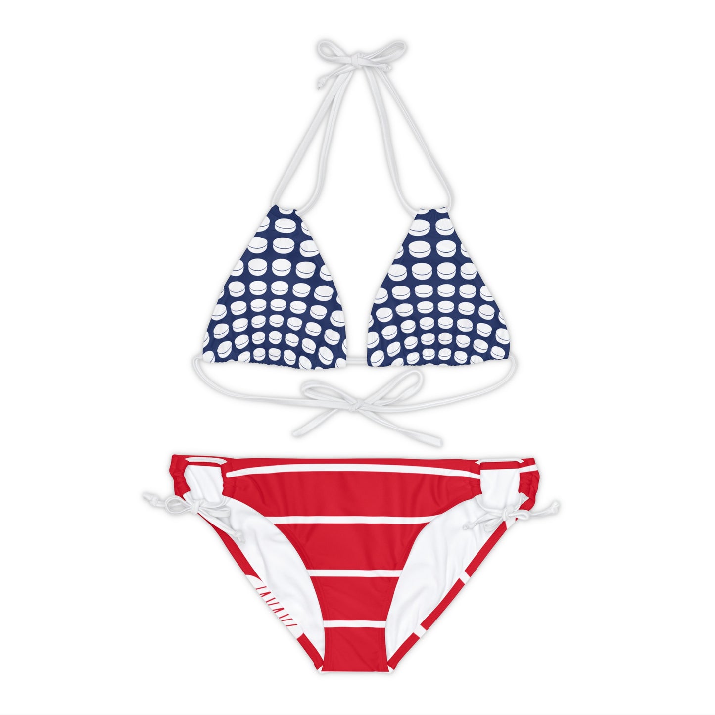 Hockey Flag Strappy Bikini Set