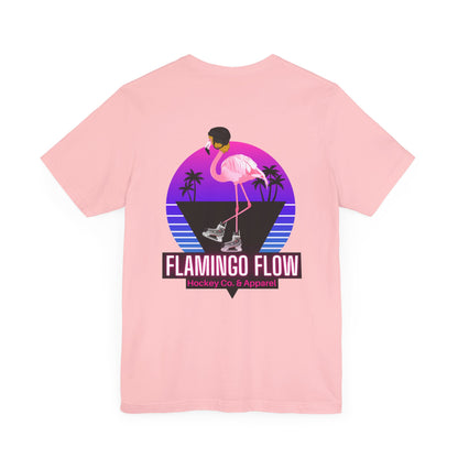 Unisex Bella Canvas Short Sleeve Flamingo Flow Tee.