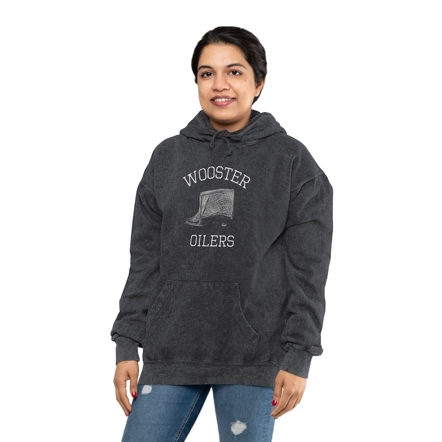 Unisex Mineral Wash Hoodie- Net