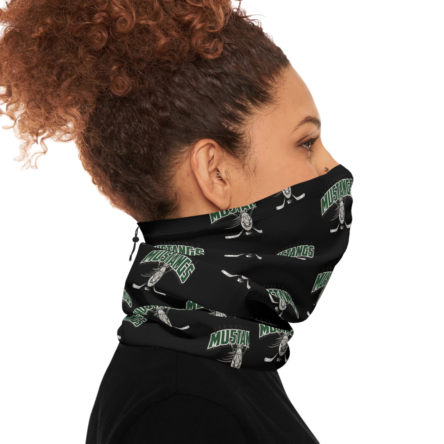 Winter Neck Gaiter With Drawstring