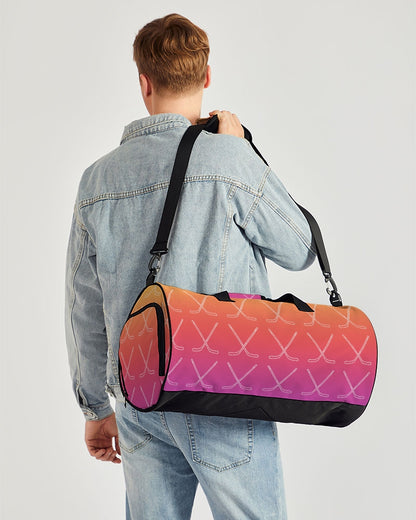 Ombre Hockey Stick Swim Trunks Sports Duffle Bag