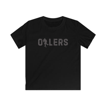 Kids dark black/navy Oilers Softstyle Tee