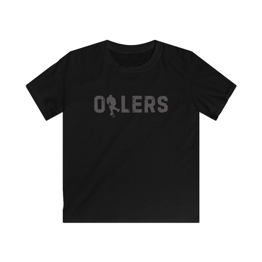 Kids dark black/navy Oilers Softstyle Tee