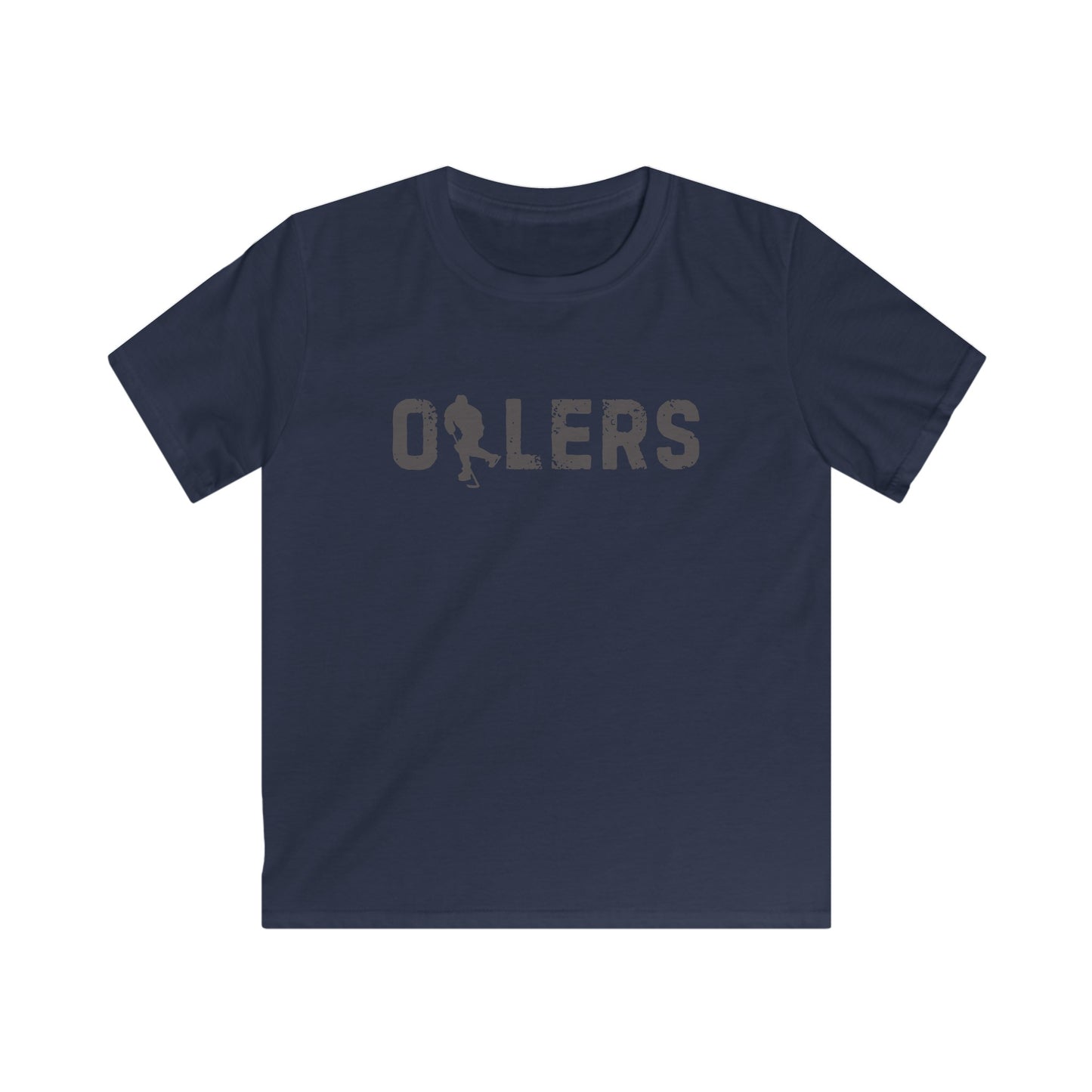 Kids dark black/navy Oilers Softstyle Tee