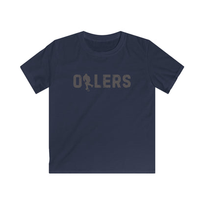 Kids dark black/navy Oilers Softstyle Tee