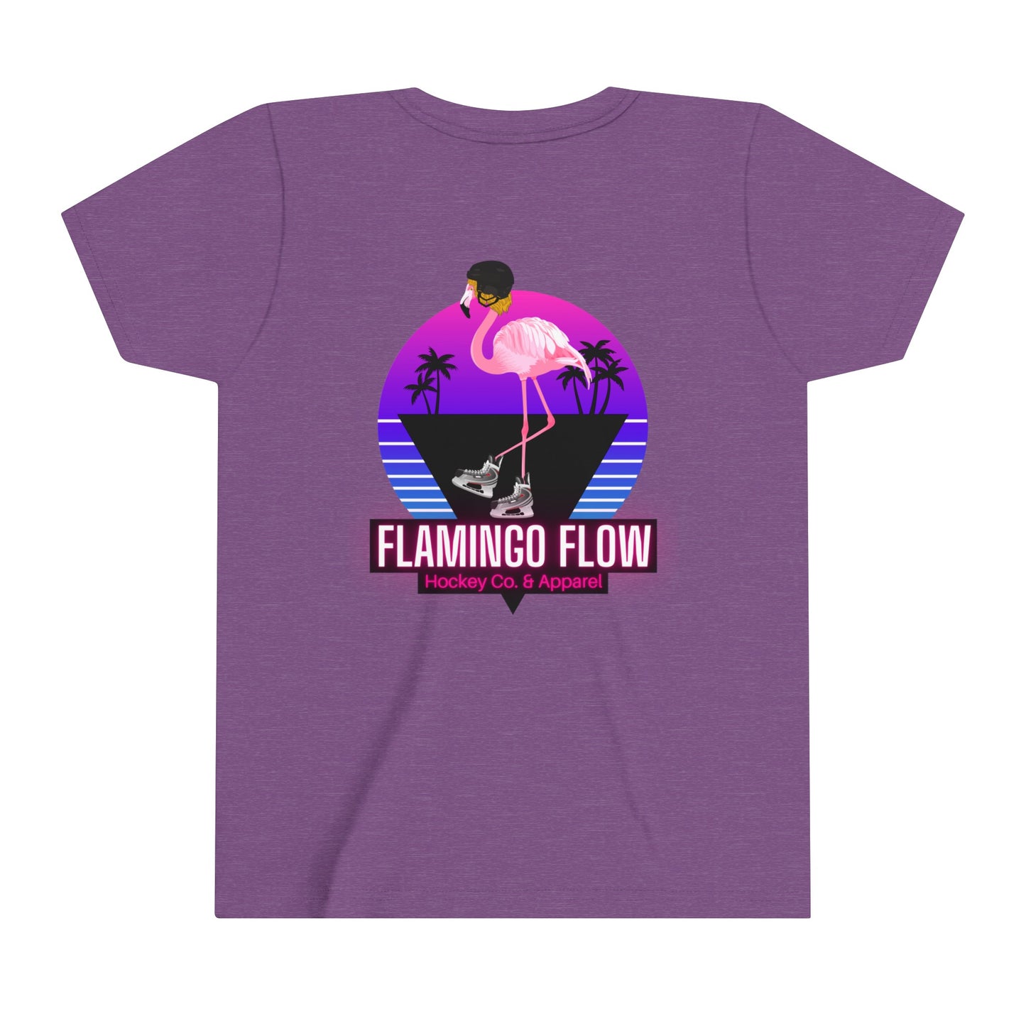 OG Flamingo Flow Youth Short Sleeve Tee- Bella Canvas screen printed