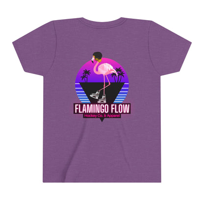 OG Flamingo Flow Youth Short Sleeve Tee- Bella Canvas screen printed