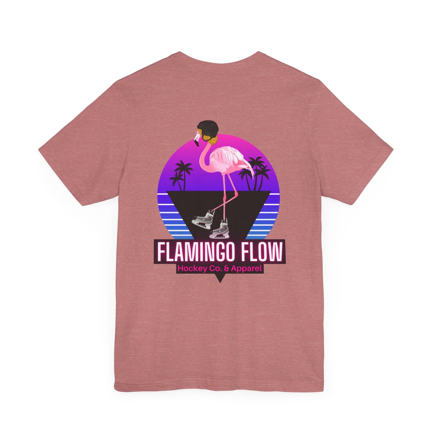 Unisex Bella Canvas Short Sleeve Flamingo Flow Tee.