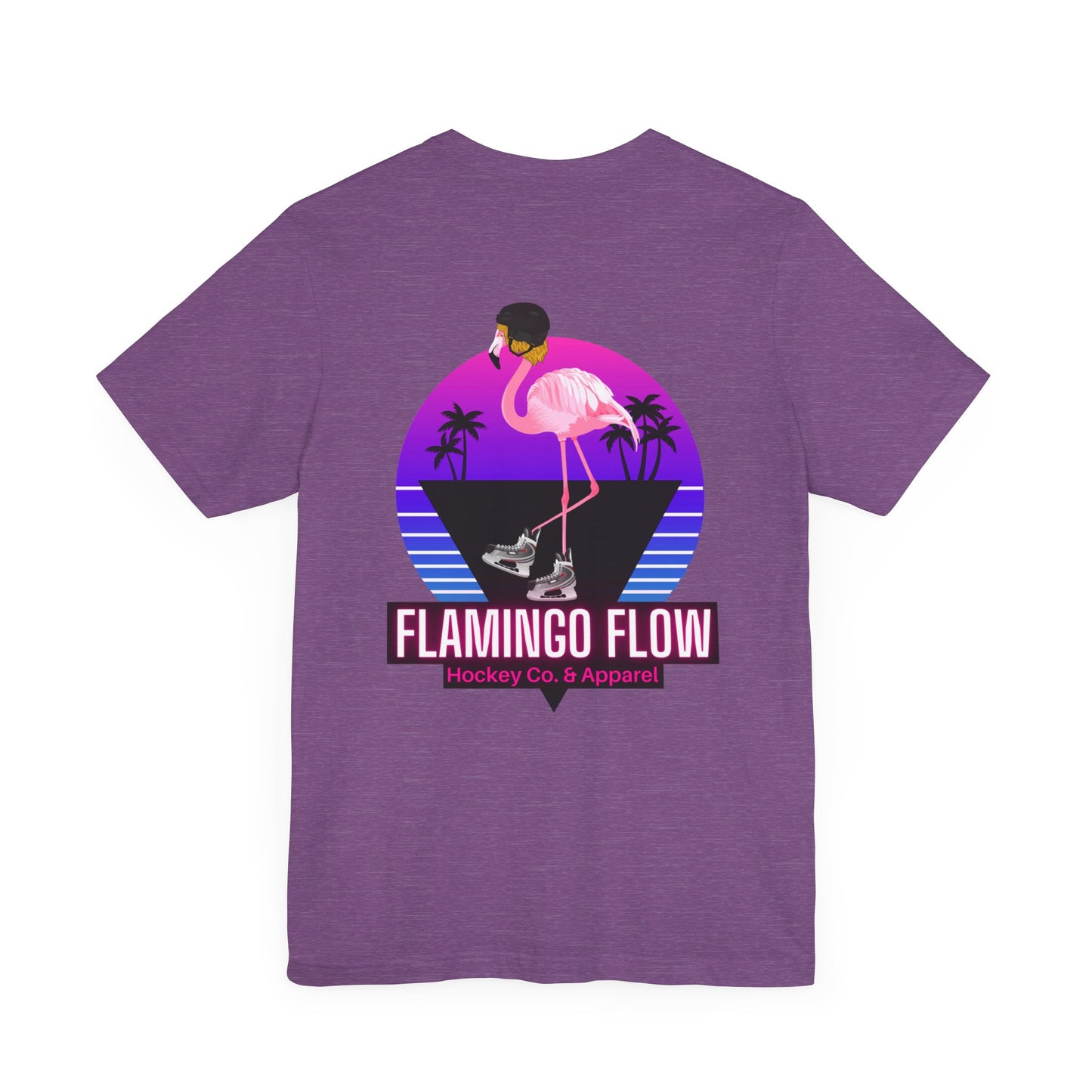 Unisex Bella Canvas Short Sleeve Flamingo Flow Tee.