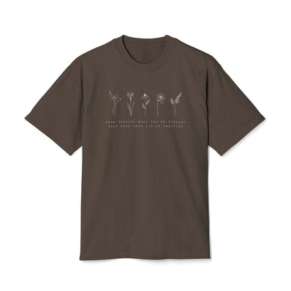 Go Through What You Grow Through Then Take Your Kids To Hockey Unisex Heavy Faded Tee