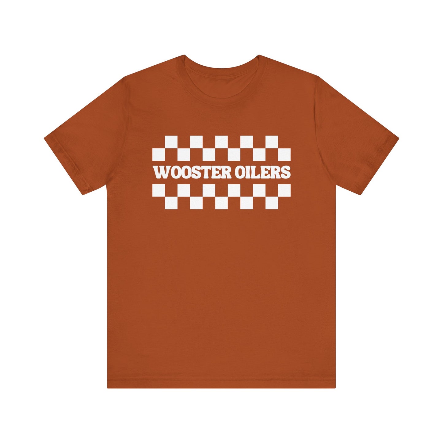 Unisex Checkered Jersey Short Sleeve Tee