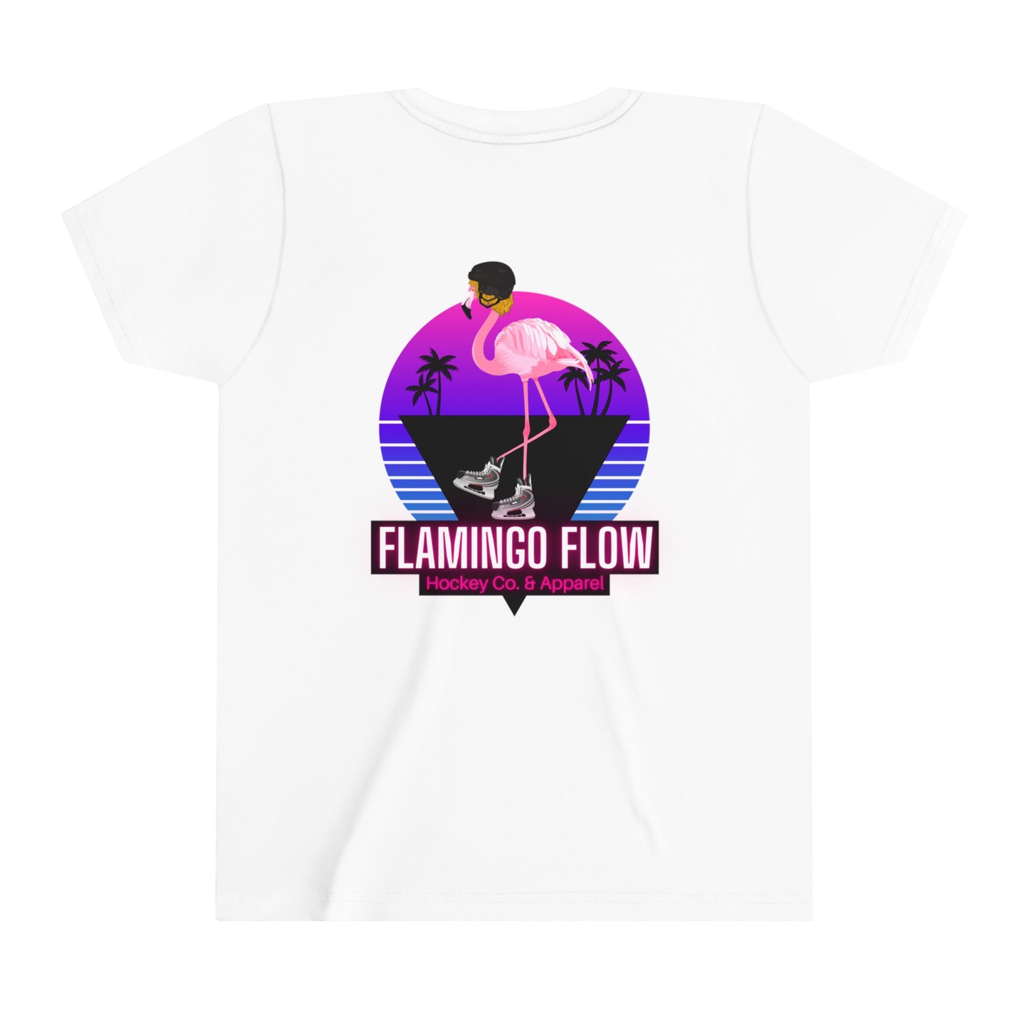 OG Flamingo Flow Youth Short Sleeve Tee- Bella Canvas screen printed